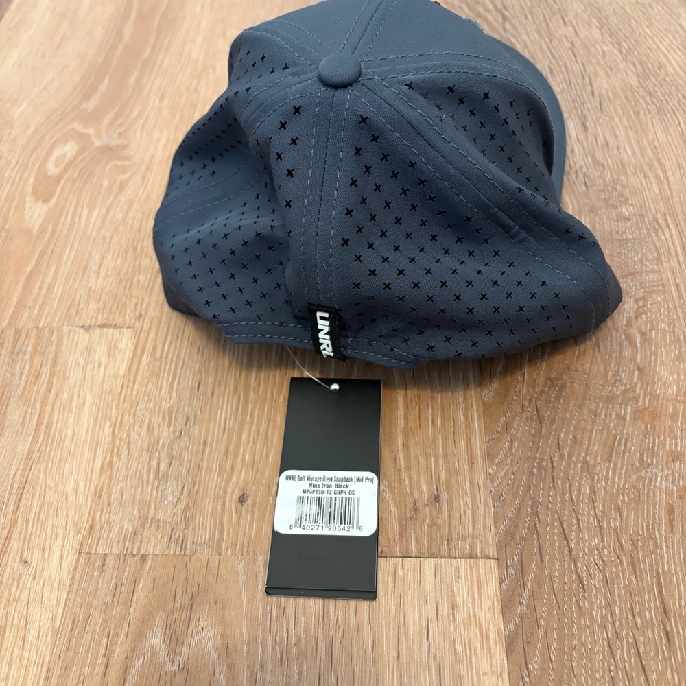 NWT UNRL Golf Script Rope SnapBack Mid Pro Gray Hat Adjustable Golf Spring Club - Picture 3 of 6